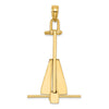 Gold Polished T-bar Anchor Pendants