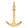 Gold Polished Anchor Pendants