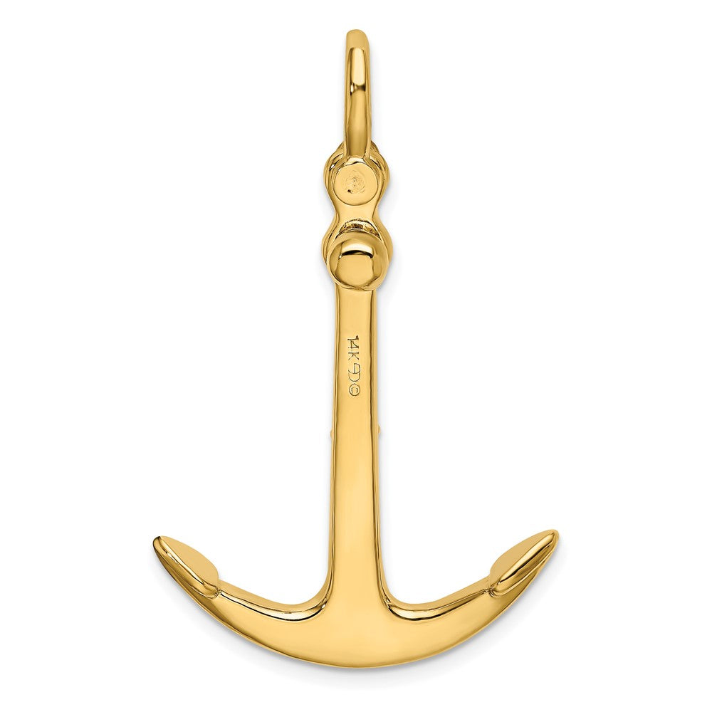 Gold Polished Anchor Pendants