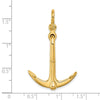 Gold Polished Anchor Pendants