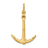 Gold Polished Anchor Pendants