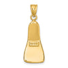 Gold Polished Scuba Flipper Pendants