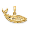 Gold Polished Whale Pendants