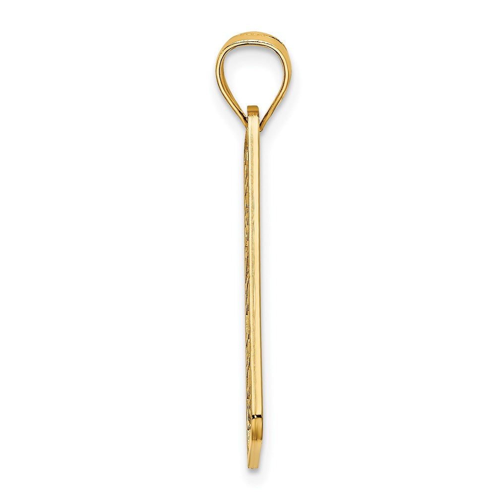14K Textured NEW JERSEY OCEAN CITY License Plate Charm