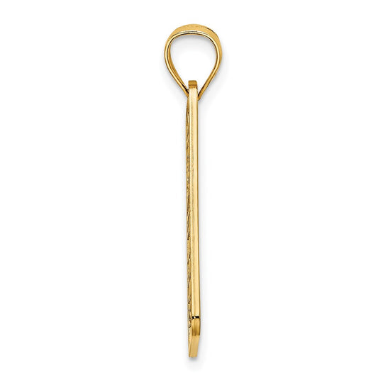 14K Textured NEW JERSEY OCEAN CITY  License Plate Charm