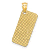 14K Textured NEW JERSEY OCEAN CITY License Plate Charm
