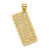14K Textured NEW JERSEY OCEAN CITY License Plate Charm