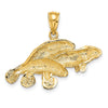 Gold Polished Manatee Pendants