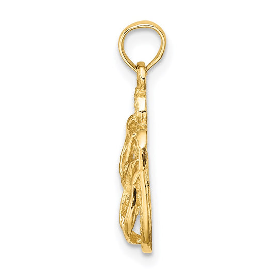 Gold Polished Sanibel Island Pendant