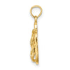 Gold Polished Sanibel Island Pendant