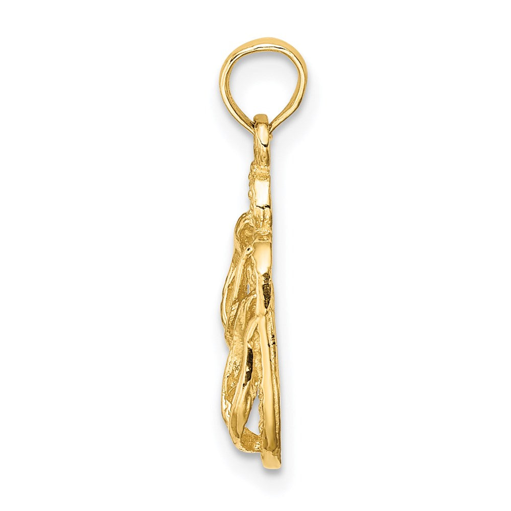 Gold Polished Sanibel Island Pendant