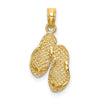 Gold Polished Sanibel Island Pendant