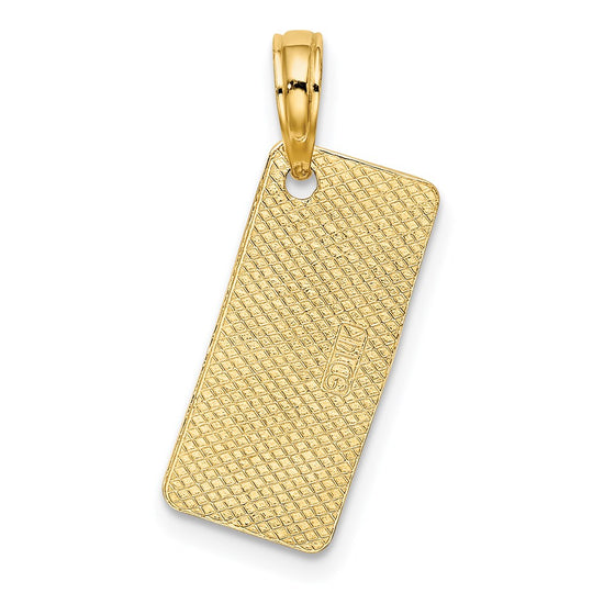 14K NEW JERSEY-LBI (Long Beach Island) License Plate Charm