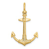 14K 3-D Textured Anchor Charm
