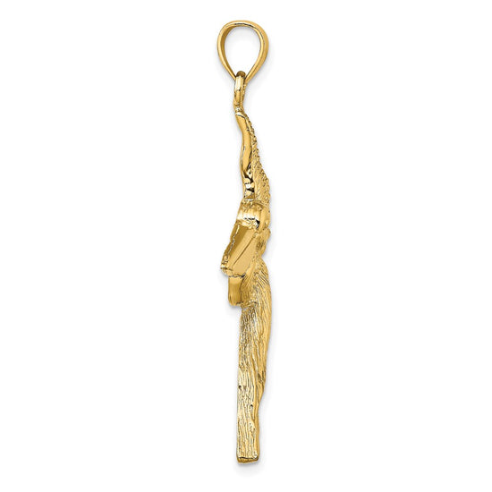 Gold Polished Pelican Pendants