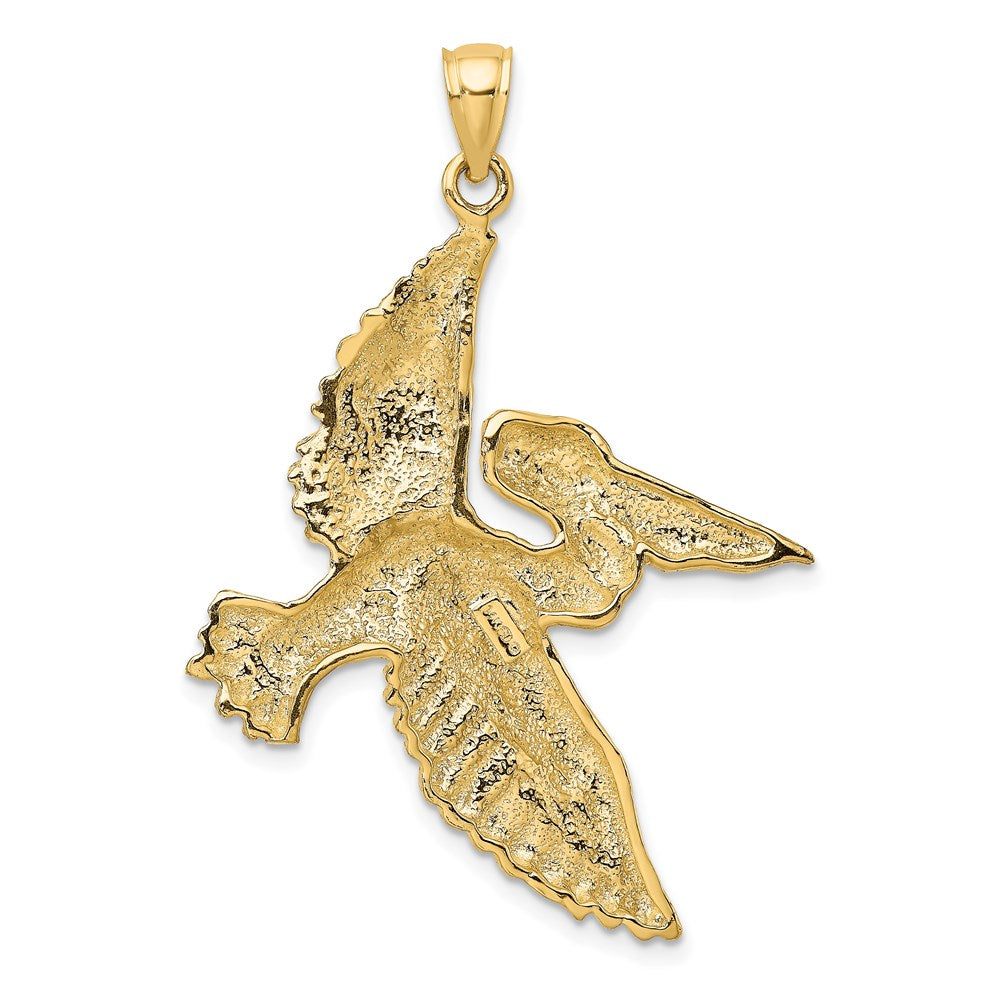 Gold Polished Pelican Pendants