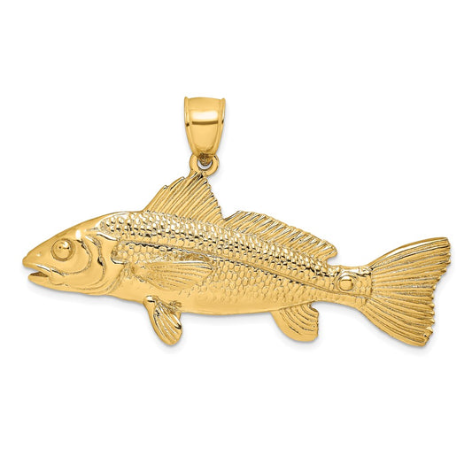 Gold Polished Fish Pendants