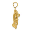 Gold Polished Fish Pendants