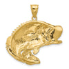 Gold Polished Fish Pendants
