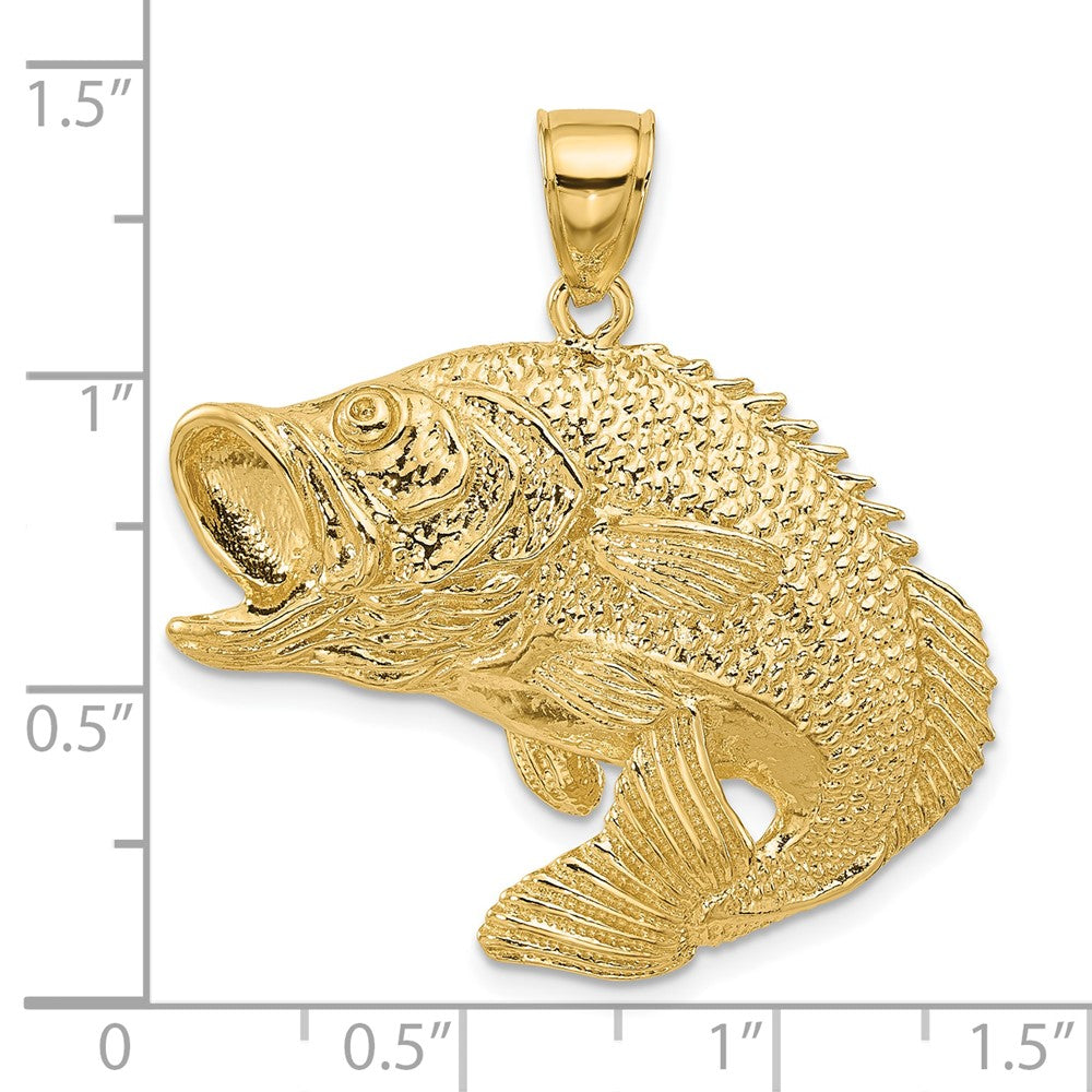 Gold Polished Fish Pendants