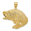 Gold Polished Fish Pendants