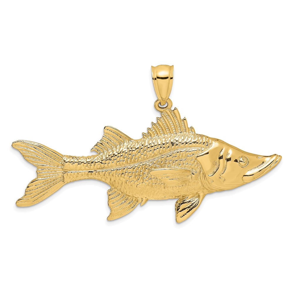 Gold Polished Fish Pendants