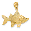 Gold Polished Fish Pendants