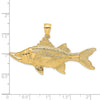 Gold Polished Fish Pendants