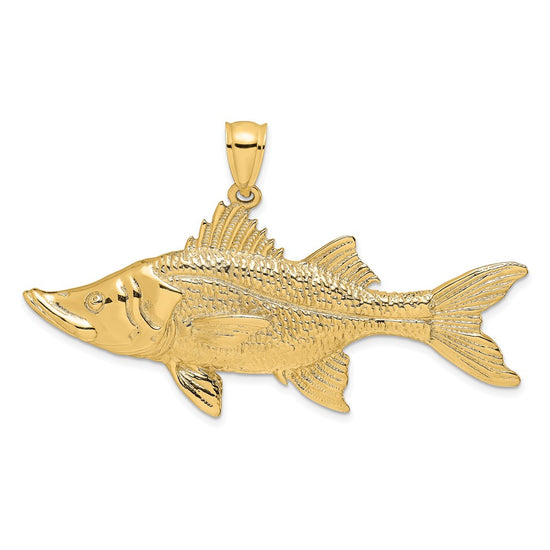 Gold Polished Fish Pendants