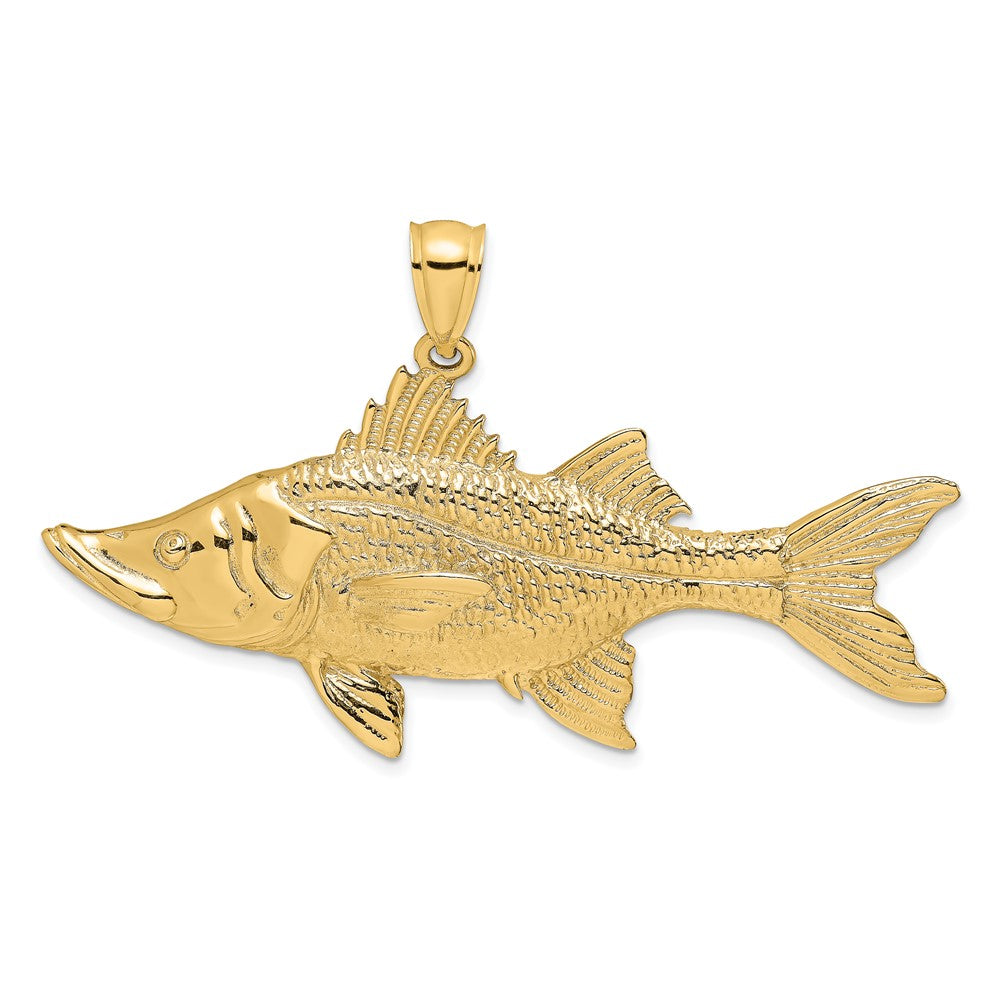 Gold Polished Fish Pendants