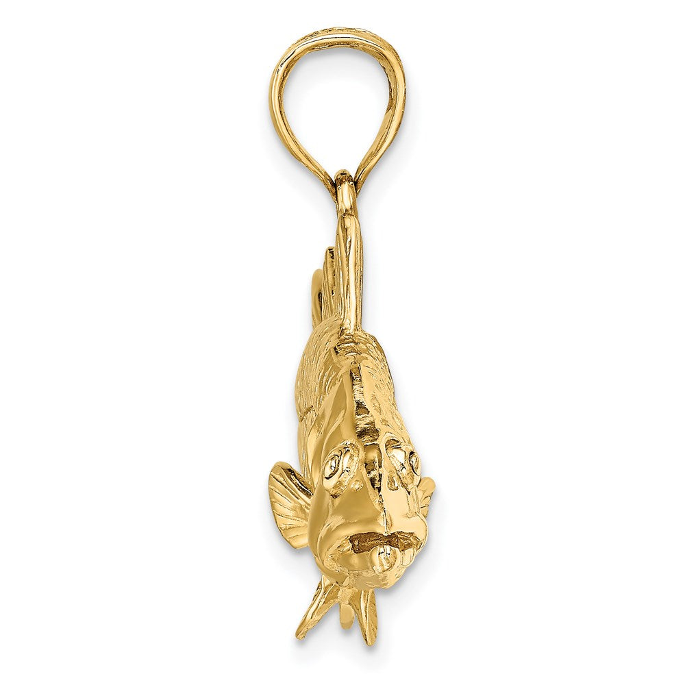 Gold Polished Fish PendantsK
