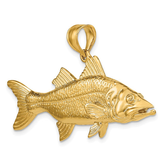 Gold Polished Fish PendantsK