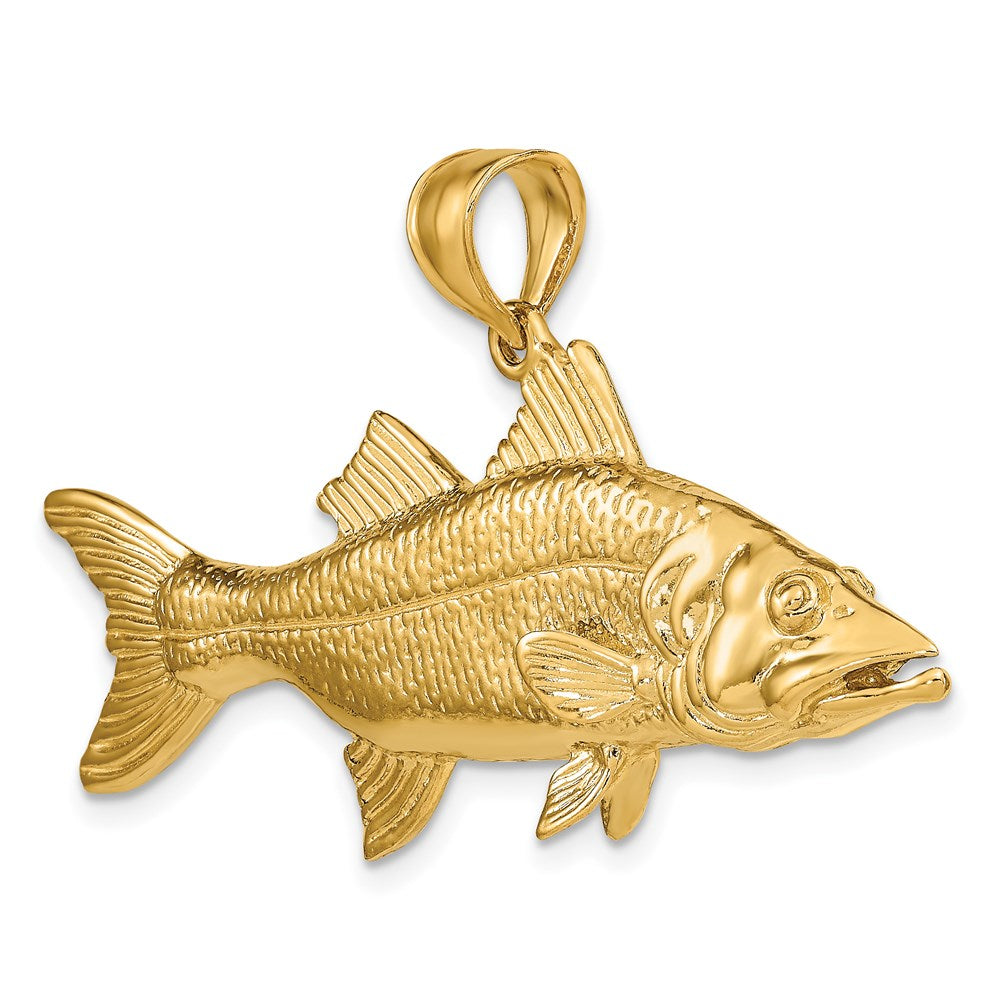 Gold Polished Fish PendantsK