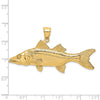 Gold Polished Fish PendantsK