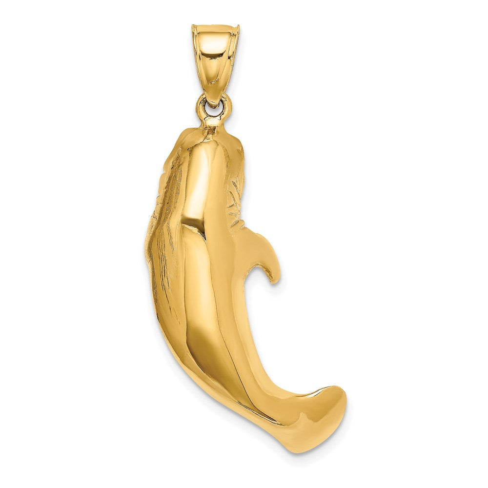Gold Polished Manatee Pendants