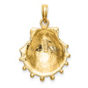 Gold Polished Sea Shell Pendants