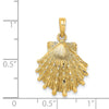 Gold Polished Sea Shell Pendants