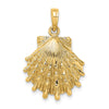 Gold Polished Sea Shell Pendants
