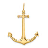 14K 3-D Large Anchor Charm