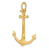 14K 3-D Large Anchor Charm