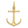 Gold Polished Anchor Pendants