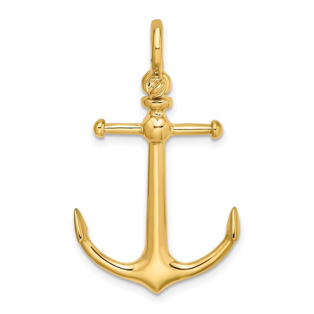 Gold Polished Anchor Pendants