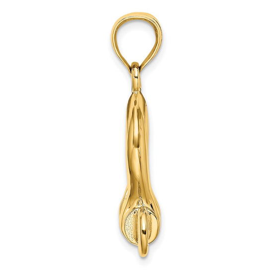 Gold Polished Shackle Link Pendant