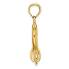 Gold Polished Shackle Link Pendant