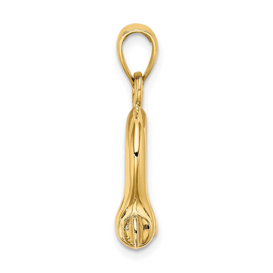 Gold Polished Shackle Link Pendant