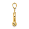 Gold Polished Shackle Link Pendant