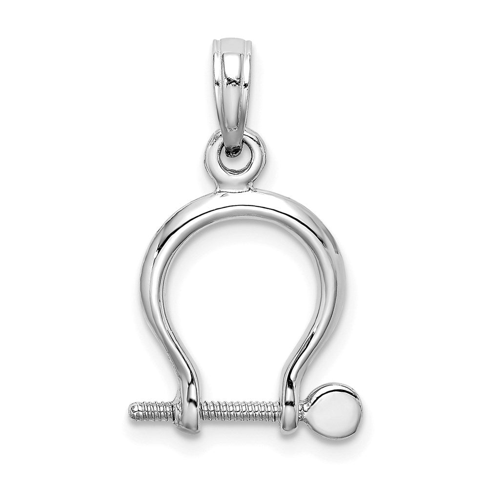 Gold Polished Shackle Link Pendant