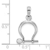 Gold Polished Shackle Link Pendant