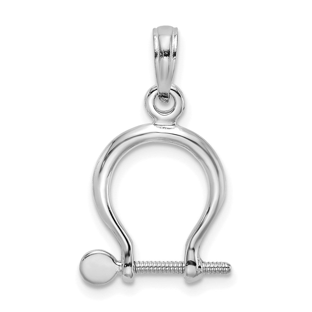 Gold Polished Shackle Link Pendant
