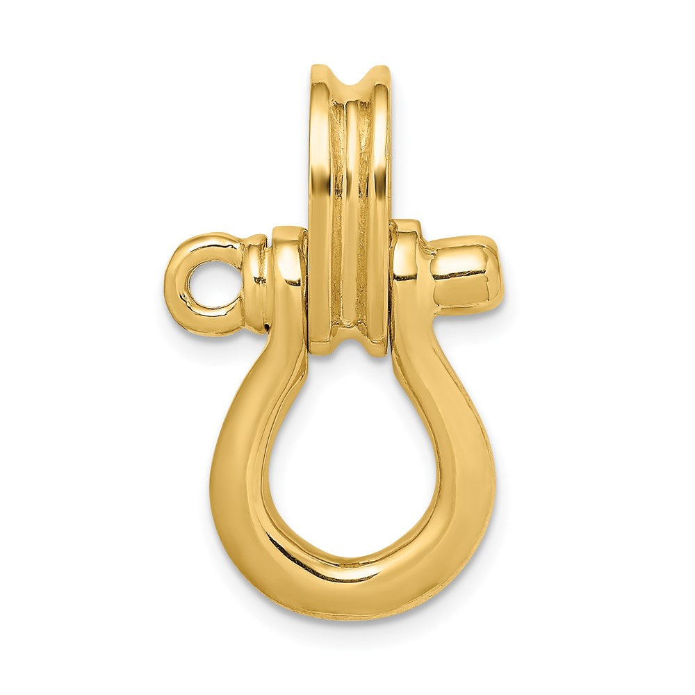 Gold Polished Shackle Link Pendant